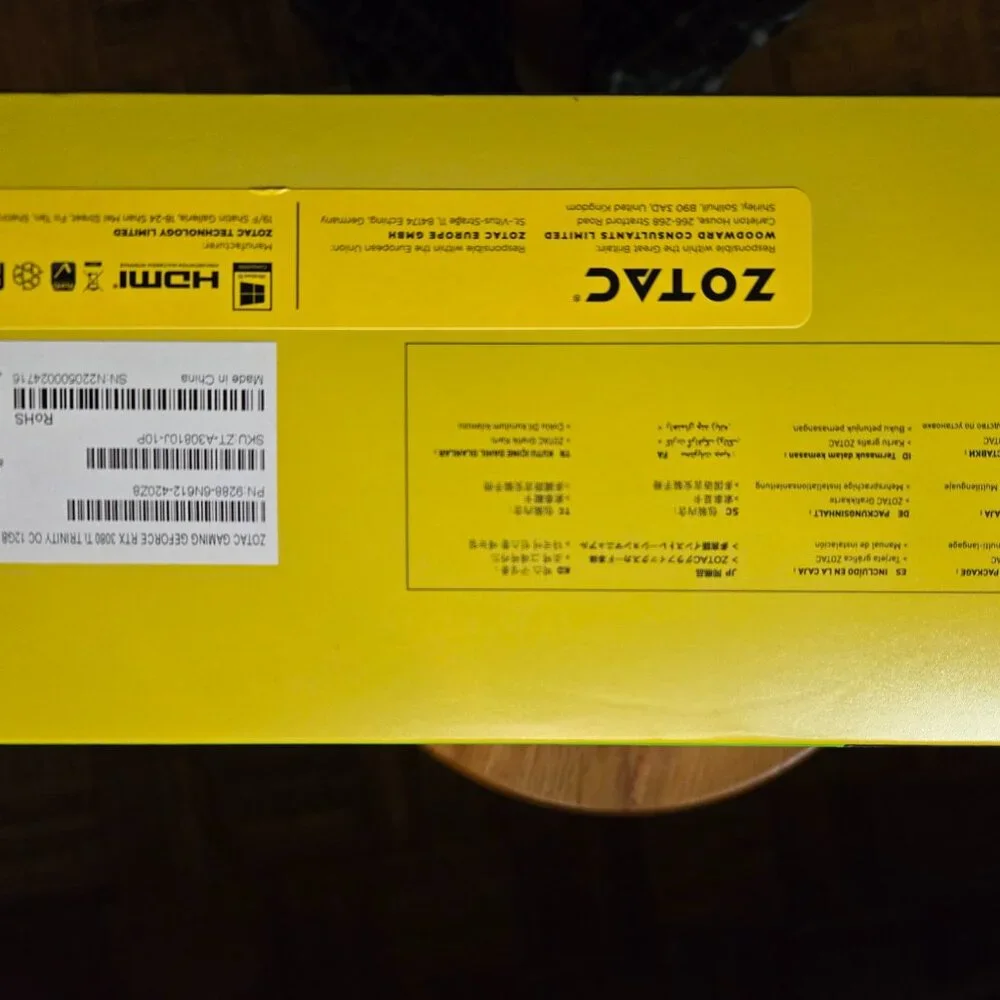 NEW ZOTAC Trinity OC Gaming GeForce RTX 3080 Ti 12GB Graphic Card